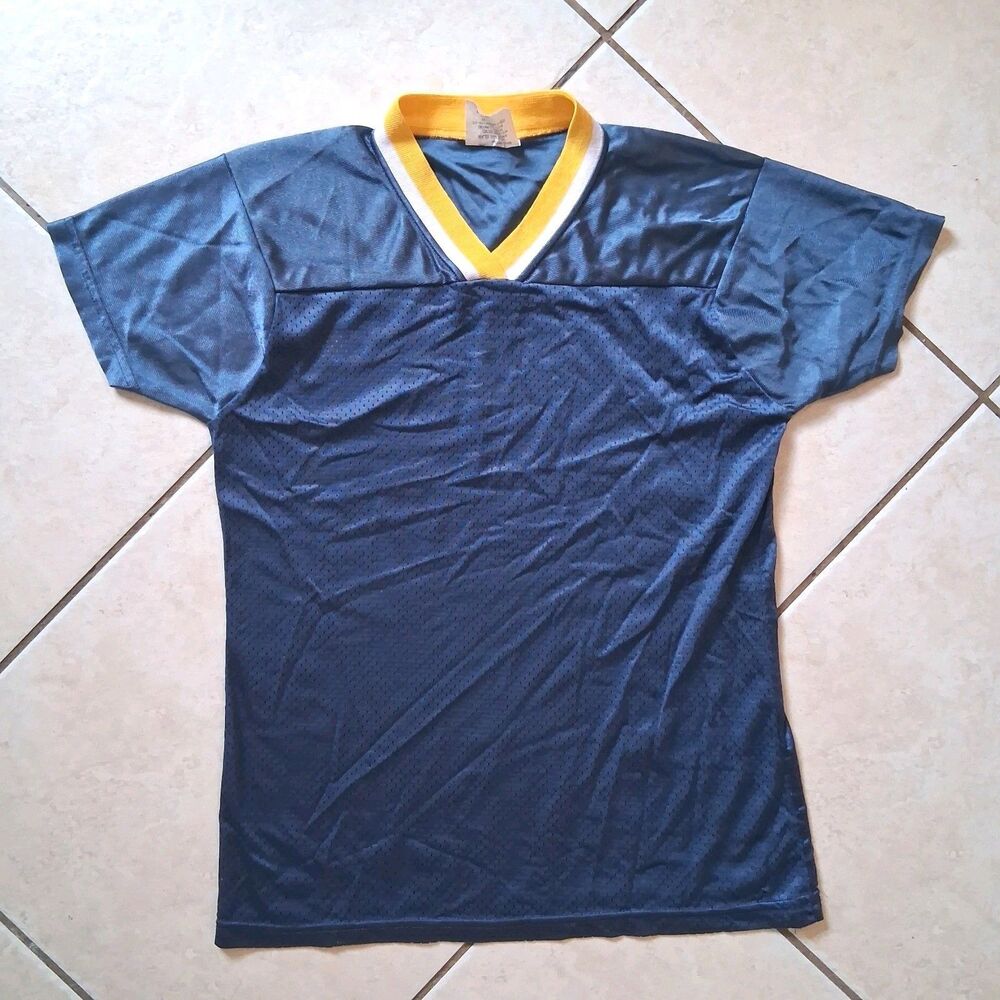 Vtg Dodger Sportswear Womens Mesh Jersey Shirt Medium Blue Retro Made USA  Sport